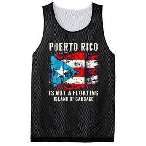 Puerto Rico Is Not A Floating Island Of Garbage Flag Mesh Reversible Basketball Jersey Tank