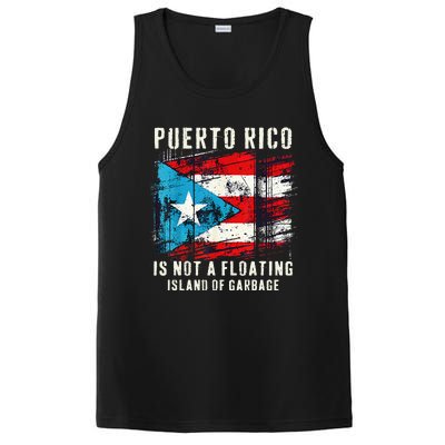 Puerto Rico Is Not A Floating Island Of Garbage Flag PosiCharge Competitor Tank