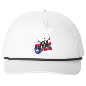 Puerto Rico In Boxing Gloves Hispanic Boxing Fighter Cool Gift Snapback Five-Panel Rope Hat