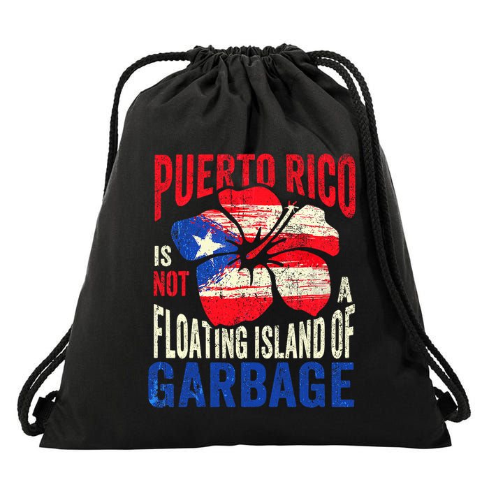 Puerto Rico Is Not A Floating Island Of Garbage Drawstring Bag