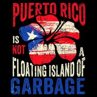 Puerto Rico Is Not A Floating Island Of Garbage Flat Bill Trucker Hat