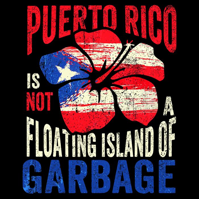 Puerto Rico Is Not A Floating Island Of Garbage Flat Bill Trucker Hat