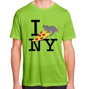 Pizza Rat Ironic Adult ChromaSoft Performance T-Shirt