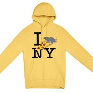 Pizza Rat Ironic Premium Pullover Hoodie