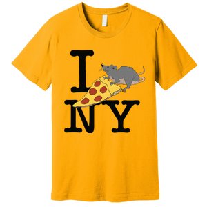 Pizza Rat Ironic Premium T-Shirt