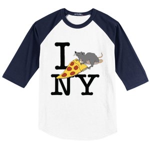 Pizza Rat Ironic Baseball Sleeve Shirt