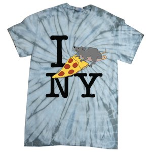 Pizza Rat Ironic Tie-Dye T-Shirt