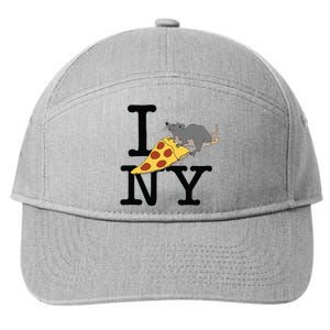 Pizza Rat Ironic 7-Panel Snapback Hat