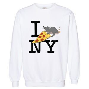 Pizza Rat Ironic Garment-Dyed Sweatshirt