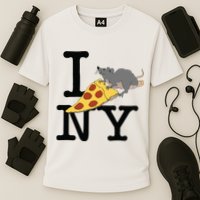 Pizza Rat Ironic Cooling Performance Crew T-Shirt