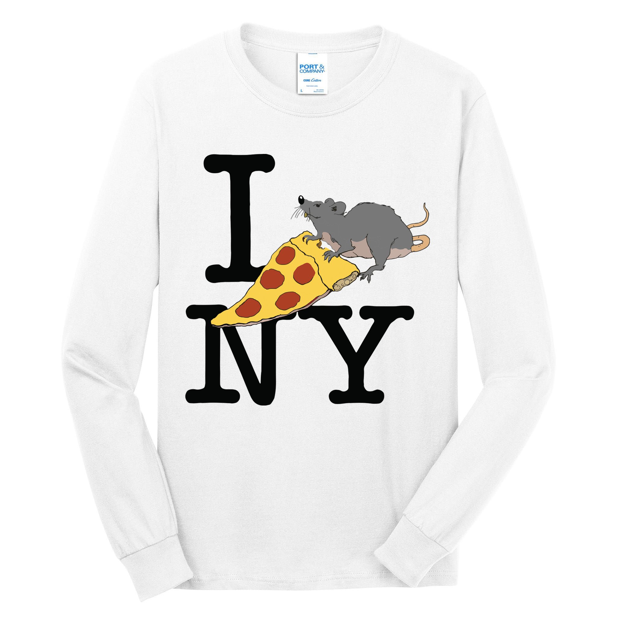 Pizza Rat Ironic Tall Long Sleeve T-Shirt