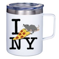 Pizza Rat Ironic 12oz Stainless Steel Coffee Mug