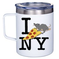 Pizza Rat Ironic 12oz Stainless Steel Coffee Mug