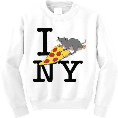 Pizza Rat Ironic Kids Sweatshirt
