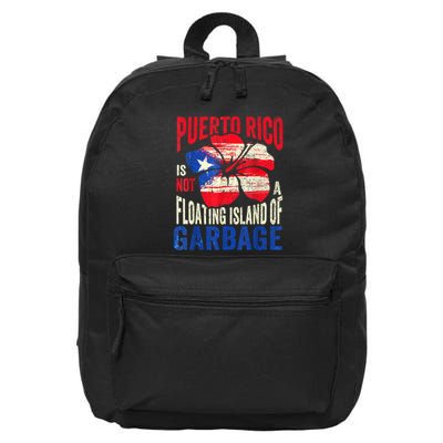 Puerto Rico Is Not A Floating Island Of Garbage 16 in Basic Backpack
