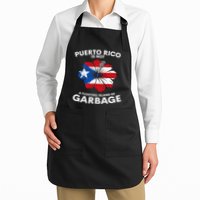 Puerto Rico Is Not A Floating Island Of Garbage Full-Length Apron With Pockets
