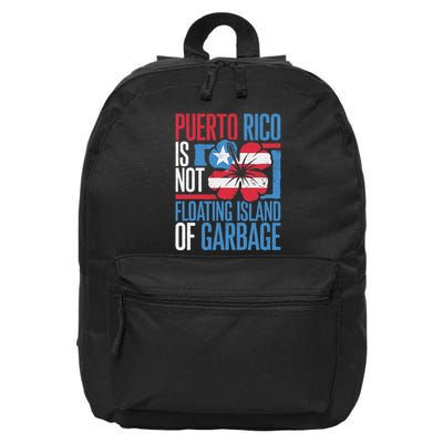 Puerto Rico Is Not A Floating Island Of Garbage 16 in Basic Backpack