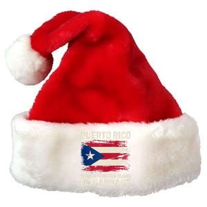 Puerto Rico Is Not A Floating Island Of Garbage Premium Christmas Santa Hat