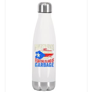 Puerto Rico Is Not A Floating Island Of Garbage Stainless Steel Insulated Water Bottle