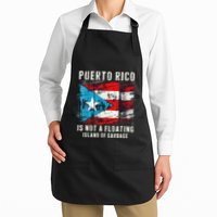 Puerto Rico Is Not A Floating Island Of Garbage Flag Full-Length Apron With Pockets