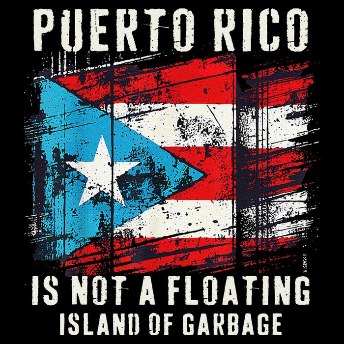 Puerto Rico Is Not A Floating Island Of Garbage Flag Cooling Performance Long Sleeve Crew