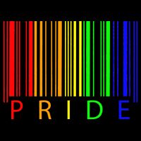 Pride Barcode LGBTQ V-Neck T-Shirt