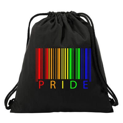 Pride Barcode LGBTQ Drawstring Bag