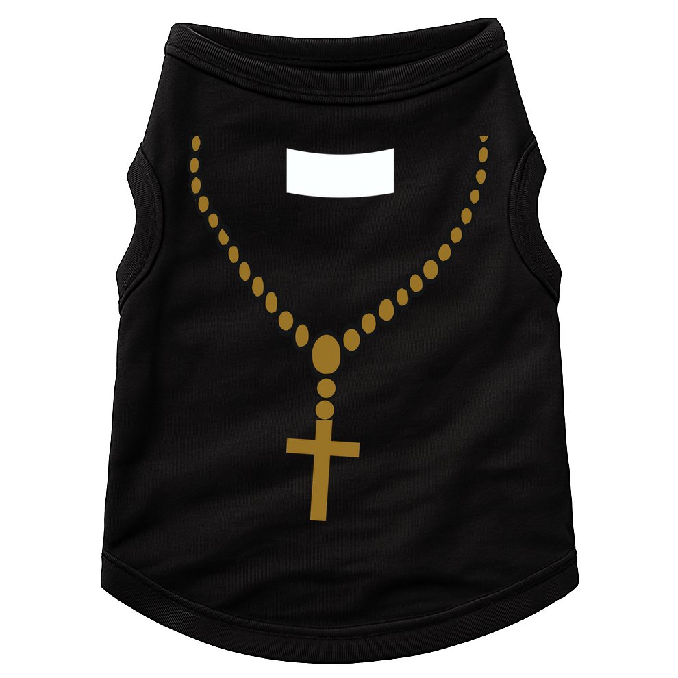 Priest Costume Cross Religion Doggie Tank