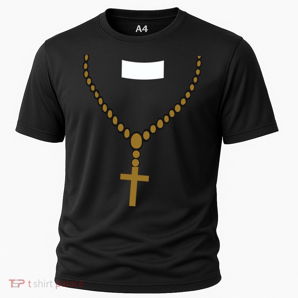 Priest Costume Cross Religion Performance Shirt