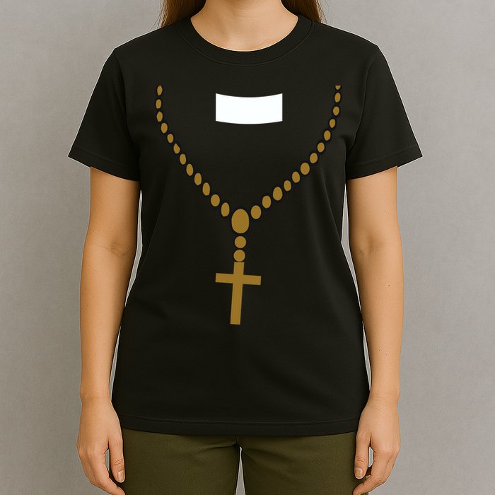 Priest Costume Cross Religion T-Shirt