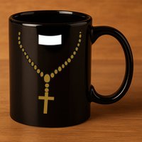 Priest Costume Cross Religion 11oz C Handle Ceramic Mug