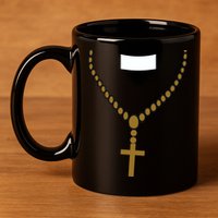 Priest Costume Cross Religion 11oz C Handle Ceramic Mug