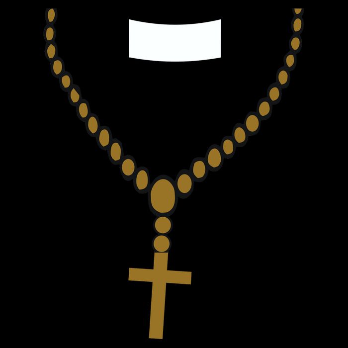 Priest Costume Cross Religion Baby Bodysuit