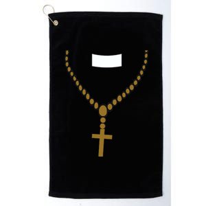 Priest Costume Cross Religion Platinum Collection Golf Towel