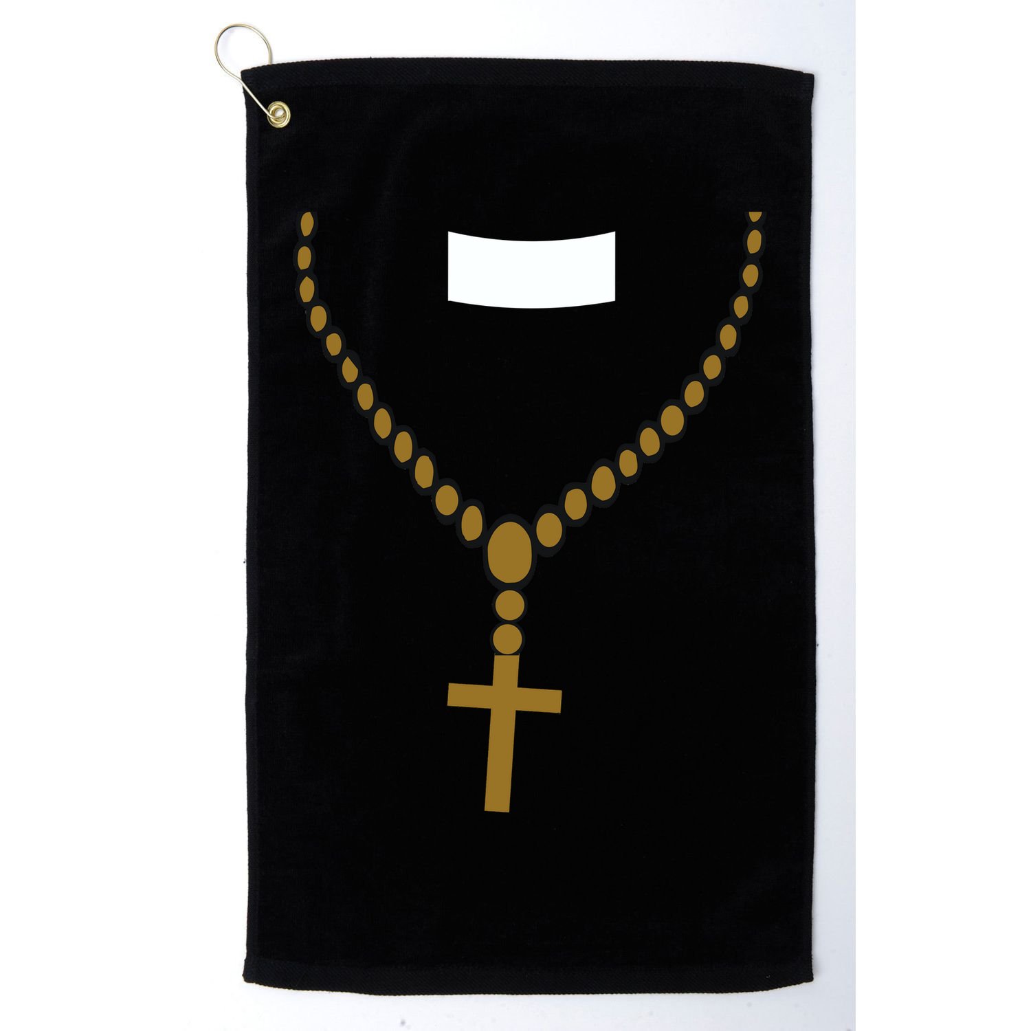 Priest Costume Cross Religion Golf Towel