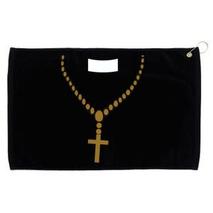 Priest Costume Cross Religion Grommeted Golf Towel