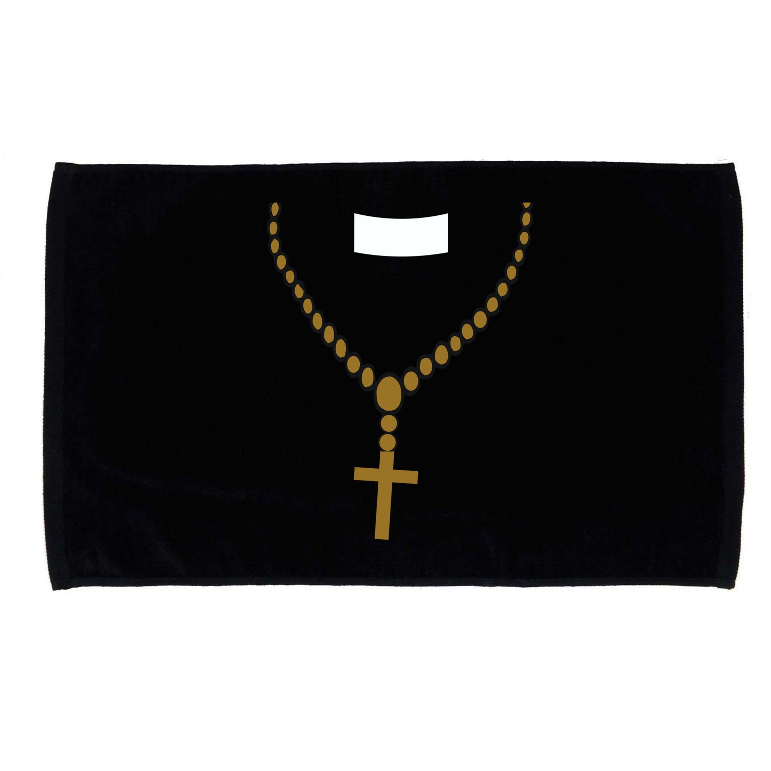 Priest Costume Cross Religion Microfiber Hand Towel
