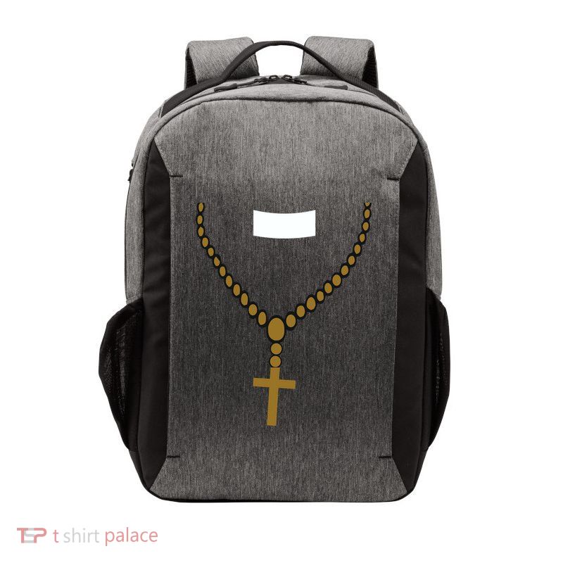 Priest Costume Cross Religion Vector Backpack