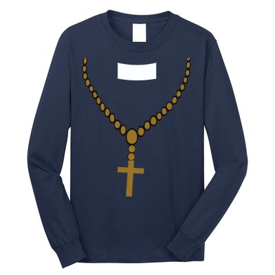 Priest Costume Cross Religion Long Sleeve Shirt