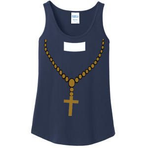 Priest Costume Cross Religion Ladies Essential Tank