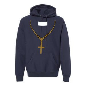 Priest Costume Cross Religion Premium Hoodie