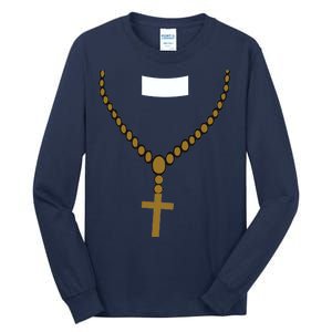 Priest Costume Cross Religion Tall Long Sleeve T-Shirt