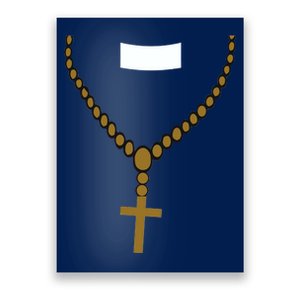 Priest Costume Cross Religion Poster