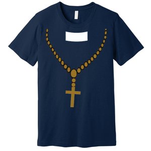 Priest Costume Cross Religion Premium T-Shirt