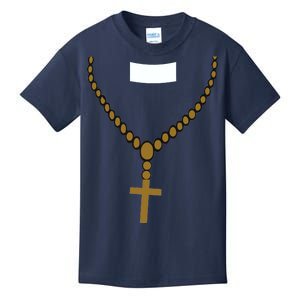 Priest Costume Cross Religion Kids T-Shirt