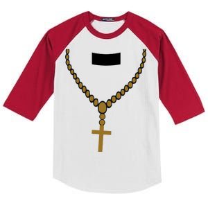 Priest Costume Cross Religion Kids Colorblock Raglan Jersey