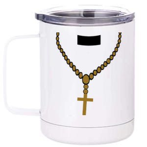 Priest Costume Cross Religion 12 oz Stainless Steel Tumbler Cup