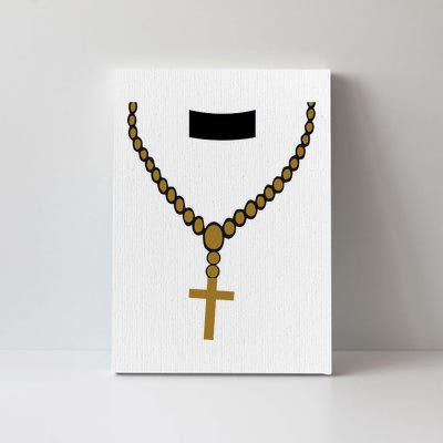 Priest Costume Cross Religion Canvas