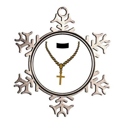 Priest Costume Cross Religion Metallic Star Ornament