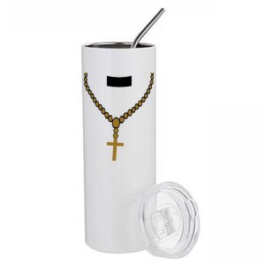 Priest Costume Cross Religion Stainless Steel Tumbler